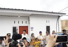 Menteri PKP Tinjau Huntap di Dusun Tamansari Tapanuli Selatan