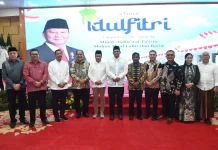 Bupati Humbahas Hadiri Open House Gubernur Sumut