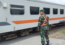 Pelda Hendra Hadi Pranata Sosialisasikan Keselamatan di Perlintasan Kereta Tanp