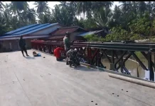 Kodim 0208/AS Rampungkan Pembangunan Jembatan Modular di Desa Lubuk Palas