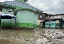 Air dari Hulu sebabkan Banjir di Bantaran Sungai Deli