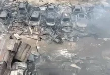 Kebakaran Landa Gudang Penyimpanan di Kisaran, Belasan Mobil Hangus