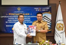 Bupati Humbahas Serahkan LKPD 2025 ke BPK Sumut