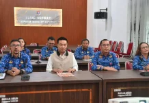 Bupati Humbahas Ikuti Entry Meeting LKPD 2025