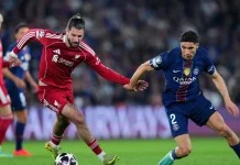 Leg Pertama Perempat Final Liga Champions, Liverpool Kalah 0-2 atas PSG