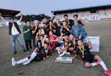 MSJC Sukses Pertahankan Piala Gubsu, Menang Penalti Lawan Newsroom Labuhan Batu