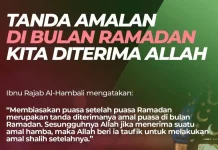 Tanda puasa Seorang Muslim Diterima