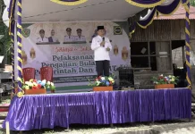 Desa Lantosan Rogas Tuan Rumah Pelaksanaan Pengajian Akbar Bulanan Pemkab Tapsel