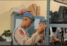 Tim Divisi Propam dan Slog Polri Periksa Senpi Organik Polres Pelabuhan Belawan