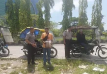 Polres Pelabuhan Belawan Sambangi Warga Belawan II, Sampaikan Pesan Kamtibmas