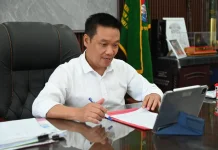 Bupati Humbahas Ikuti Rakor Huntap Pascabencana