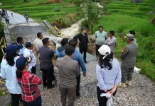 Bupati Humbahas Tinjau Jembatan Rusak di Pakkat