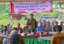 Bupati Humbahas Letakkan Batu Pertama KDMP Tukka Dolok