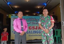 Serda Parlindungan Simamora Pantau Ibadah Minggu di Desa Kedeberek