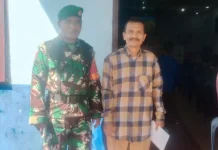Sertu Latif Pantau Langsung Ibadah Minggu di Gereja GPDI Moria Dairi