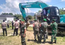 Dikawal Aparat Gabungan, Eksekusi Lahan Gereja GKPI Salak Berjalan Kondusif