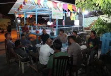 Sambangi Pos Kamling Belawan I, Kapolres Pelabuhan Belawan Komit Jaga Kamtibmas