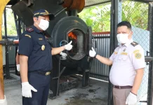 Karantina Sumut Musnahkan Ribuan Kulit Biawak dan Komoditas Ilegal