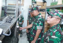 Pangdam I/BB Tinjau Komlekdam I/BB, Pastikan Kesiapan Alkomlek dan Operasional Satu