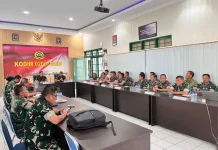 Kodim 0206/Dairi Terima Kunjungan Tim Wasrik Pos Audit ITDAM I/Bukit Barisan