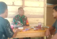 Babinsa Sertu S. Latif Pilih Ngopi Bareng untuk Dekat dengan Wa
