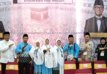 Jemaah Kloter 6 Medan Asal Nias Selatan dan Nias Utara Masuk Asrama Haji