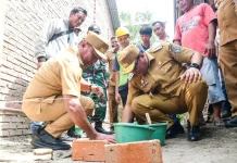 Bupati Deli Serdang Letakkan Batu Pertama Renovasi RTLH