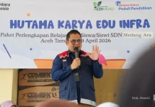 Hutama Karya Bantu Pemulihan Pendidikan di Aceh Tamiang