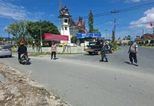 Patroli Gabungan TNI-Polri Amankan May Day 2026 di Salak