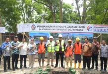 Deli Serdang Tata Kawasan Pedagang, Pusat UMKM Resmi Dibangun