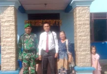 Pengamanan Rutin Ibadah Minggu di GPDI Moria Polling Anak Anak