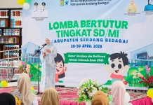 Bunda Literasi Sergai Buka Lomba Bertutur SD