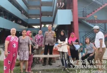 Polsek Medan Labuhan Sambang Warga dan Sampaikan Himbauan Kamtibmas