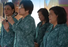 TP PKK Kabupaten Karo Bina Desa Percontohan di Desa Temburun