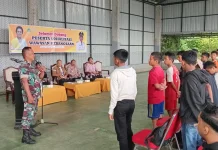 Babinsa Koramil 07/Salak Gembleng Puluhan Remaja di Pakpak Bharat