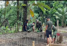 Kodam I/BB Mulai Bangun Jembatan Perintis Garuda di Sungai Hou Nias