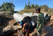 Karya Bakti Skala Besar TNI Buka Akses Warga Desa Balale Tobaa