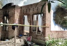 Satu Unit Rumah Semi Permanen di Sei Raja Terbakar Diduga Akibat Korsleting