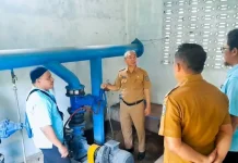 Distribusi Air Terganggu, Sekdako Tebing Tinggi Tinjau Langsung Booster PDAM