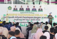 Lepas Siswa MAPN 4 Medan, Kakanwil Kemenagsu Tekankan Perjuangan Raih Masa Depan
