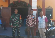 Babinsa Monitoring Ibadah Kenaikan Yesus Kristus di Gereja GMI INVOKAVIT