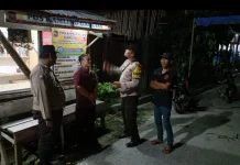 Jaga Kamtibmas, Personel Polsek Datuk Bandar Kunjungi Pos Ronda