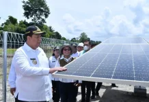 Bupati Samosir Tinjau Pembangunan Pompa Air Tenaga Surya