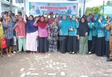 Ketua TP PKK Asahan Tinjau Pelaksanaan Pengecekan Kesehatan Gratis