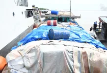 Lanal TBA dan BC Gagalkan Penyelundupan Ballpres di Perairan Batu Bara
