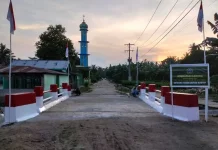 Kodim 0208 Asahan Rampungkan Jembatan Armco Desa Sumber Tani