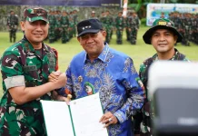 Bupati Langkat Bersama Pangdam I/BB Tutup TMMD Ke-128 di Langkat
