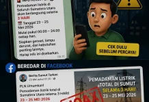 Pesan Berantai Pemadaman Listrik Tiga Hari, PLN: Tidak Benar