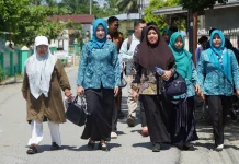 Ketua TP PKK Langkat Perkuat Desa Perdamaian Menuju Juara Aku Hatinya PKK Sumut