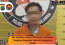 Sat Narkoba Polres Pelabuhan Belawan Tangkap Pengedar Sabu di Hamparan Perak